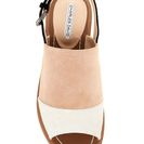 Incaltaminte Femei Charles David Zianna Suede Colorblock Sandal WHITE