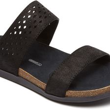 Rockport Romilly Perf Anklestrap Black Cas Suede