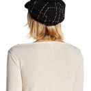 Accesorii Femei Collection Xiix Faux Fur Pompom Cabby Cap BLACK AND GOLD