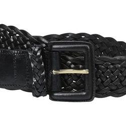 Accesorii Femei Cole Haan 40mm Braided Veg Leather Belt with Covered Harness Buckle Black