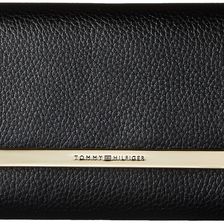 Tommy Hilfiger TH Serif Signature - Large Flap Wallet Black