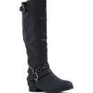 Incaltaminte Femei CheapChic Hop On Faux Leather Moto Boots Black