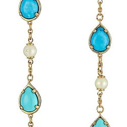 Kate Spade New York Crystal Arches Linear Earrings Turquoise Multi