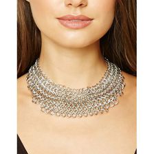 Bijuterii Femei Forever21 Layered Chain Link Choker Silver