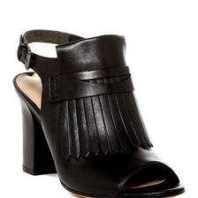 Incaltaminte Femei Via Spiga Fey Open Toe Fringe Slingback Sandal BLACK