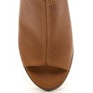 Incaltaminte Femei CheapChic You Make Me Hole Perforated Chunky Heels Cognac