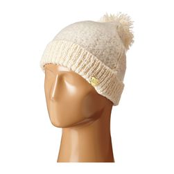 Betsey Johnson Fuzzy Logic Cuff Hat Ivory