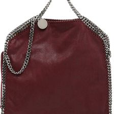 Stella McCartney Shaggy Deer Falabella Fold Over Tote Bag PLUM