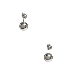 Bijuterii Femei GUESS Silver-Tone Dual Sphere Earrings silver