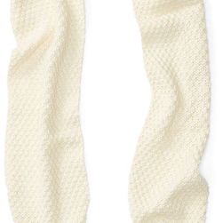 Ralph Lauren Knit Pom-Pom Scarf Cream