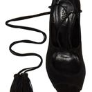 Incaltaminte Femei Schutz Yassu Lace-Up Heel Sandal BLACK