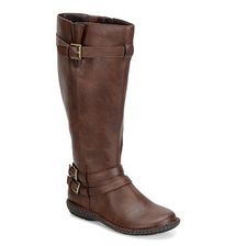 Incaltaminte Femei boc Linosa Wide Calf Riding Boot Brown