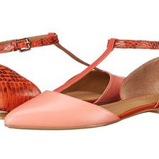 Incaltaminte Femei Calvin Klein Ghita SalmonDeep CoralOrange LeatherSnake Print Leather