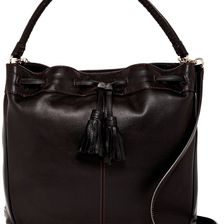 Cole Haan Loveth Double Strap Leather Hobo BLACK
