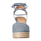 Incaltaminte Femei Michael Kors Darci Closed Toe Wedge Washed Denim