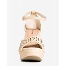 Incaltaminte Femei CheapChic Berlinda-1 Spring Crush Wedge Nude
