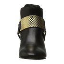 Incaltaminte Femei Just Cavalli Low Heel Bootie with Gold Hardware Black