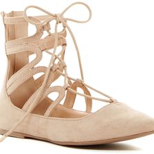 Legend Footwear Pippa Lace-Up Flat Natural