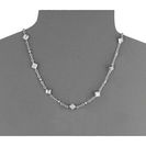 Bijuterii Femei LAUREN Ralph Lauren 18 in Square Faceted Stones with Lobster Closure Necklace White 1