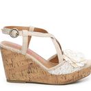 Incaltaminte Femei Jellypop Shimmy Wedge Sandal NudeWhite