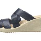 Incaltaminte Femei Crocs A-Leigh Crisscross Wedge Nautical NavyChai