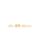 Bijuterii Femei Forever21 Infinity Heart Midi Ring Set Gold