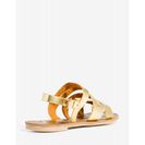 Incaltaminte Femei CheapChic Athena-953ax Baby Got Back Sandal Met Gold