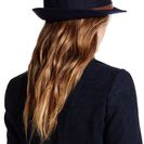 Accesorii Femei David Young Cloche Faux Leather Band Hat NAVY