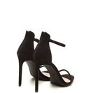 Incaltaminte Femei CheapChic Just One Faux Suede Ankle Strap Heels Black