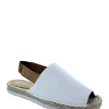 Incaltaminte Femei Restricted Aim High Jute Bottom Sandal White