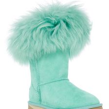 Incaltaminte Femei Australia Luxe Collective Foxy Genuine Shearling Short Boot TURQUOISE