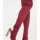 Incaltaminte Femei CheapChic Model Life Over-the-knee Peep-toe Boots Wine