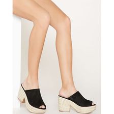Incaltaminte Femei Forever21 Faux Suede Espadrille Sandals Black