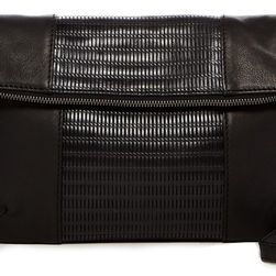 Lucky Brand Noah Leather Foldover Crossbody DCBLK