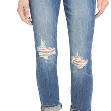 Paige 'Carter' High Rise Slim Boyfriend Jeans (Amanda Destructed) AMANDA DESTRUCTED