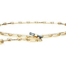 Accesorii Femei Michael Kors Oval Chain Link Belt with Resin Toggle Closure Gold