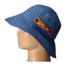 Accesorii Femei San Diego Hat Company RBM5557 Ribbon Sun Hat with Braided Fauxe Suede Snap Closure Chambray