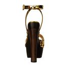 Incaltaminte Femei Giuseppe Zanotti Studded Wooden Sandal Shooting Oro