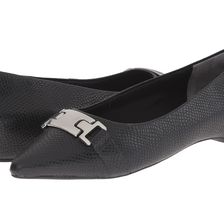 Rockport Total Motion 30mm Hidden Wedge Buckle Ballet Black Burn Snake