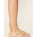 Incaltaminte Femei Forever21 Strappy Faux Leather Sandals Nude