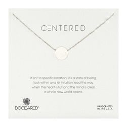 Dogeared Centered Large Circle Soldered Necklace Sterling Silver
