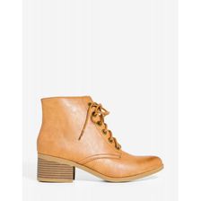 Incaltaminte Femei CheapChic Petra-s Babe Alert Bootie Cognac