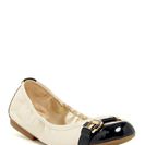 Incaltaminte Femei Tahari Gloria Cap Toe Flat IVORY-INDIGO