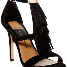 Dolce Vita Mystique Fringe Sandal BLACK SUED