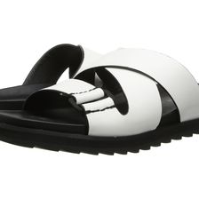 Calvin Klein Jeans Valeri White Safiano Leather