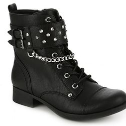 Incaltaminte Femei G by GUESS Braxton Combat Boot Black