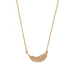 Bijuterii Femei Forever21 Leaf Charm Necklace Gold