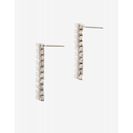 Bijuterii Femei CheapChic Lined Out Cz Drop Earring Met Slvr
