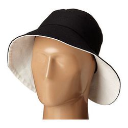 Accesorii Femei Kate Spade New York Split Back Floppy with Self Bow Hat BlackFresh White