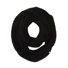 Accesorii Femei Cole Haan Diagonal Rib Infinity Scarf Black